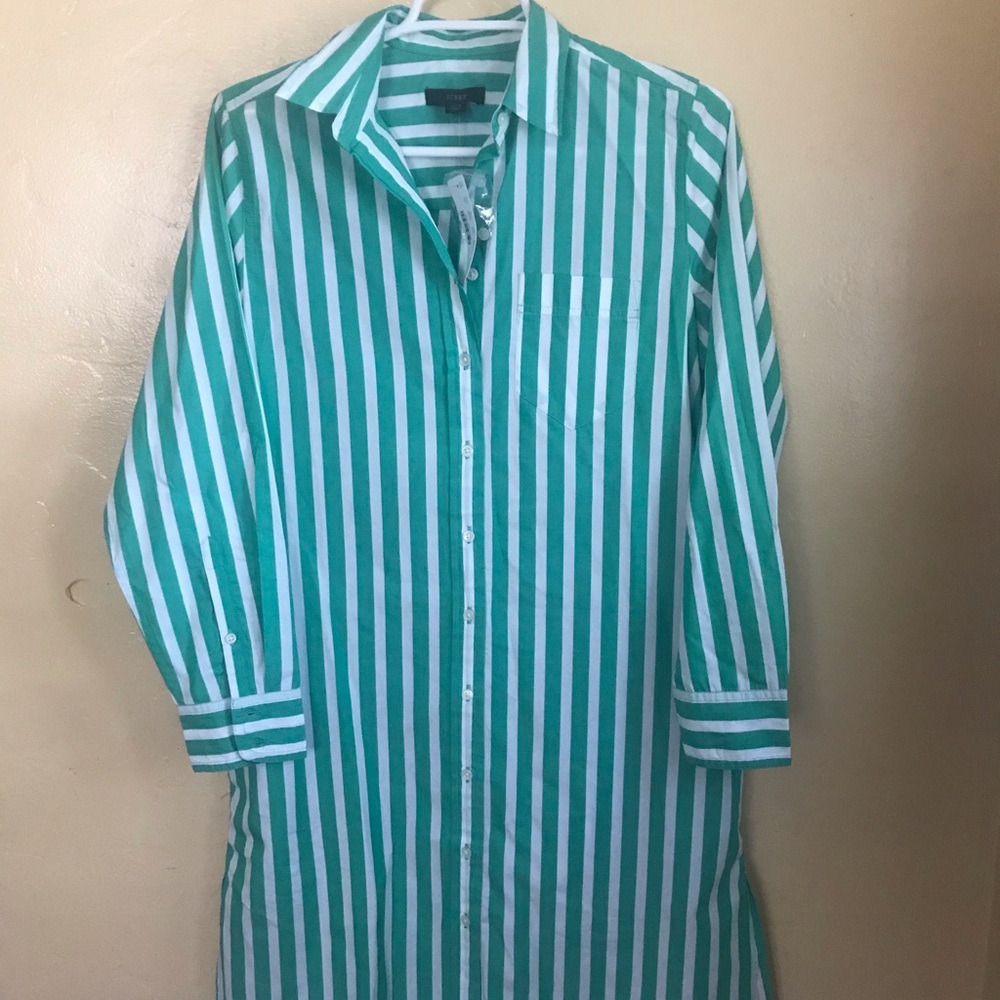 *SOLD*NWT J.crew shirt dress size xs